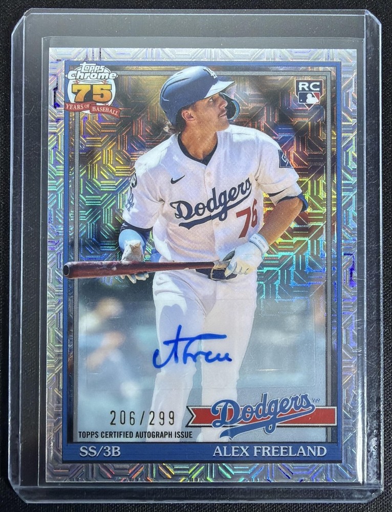 2026 Topps Series 1 Alex Freeland 1991 Chrome Auto Silver Pack Mojo /299 RC