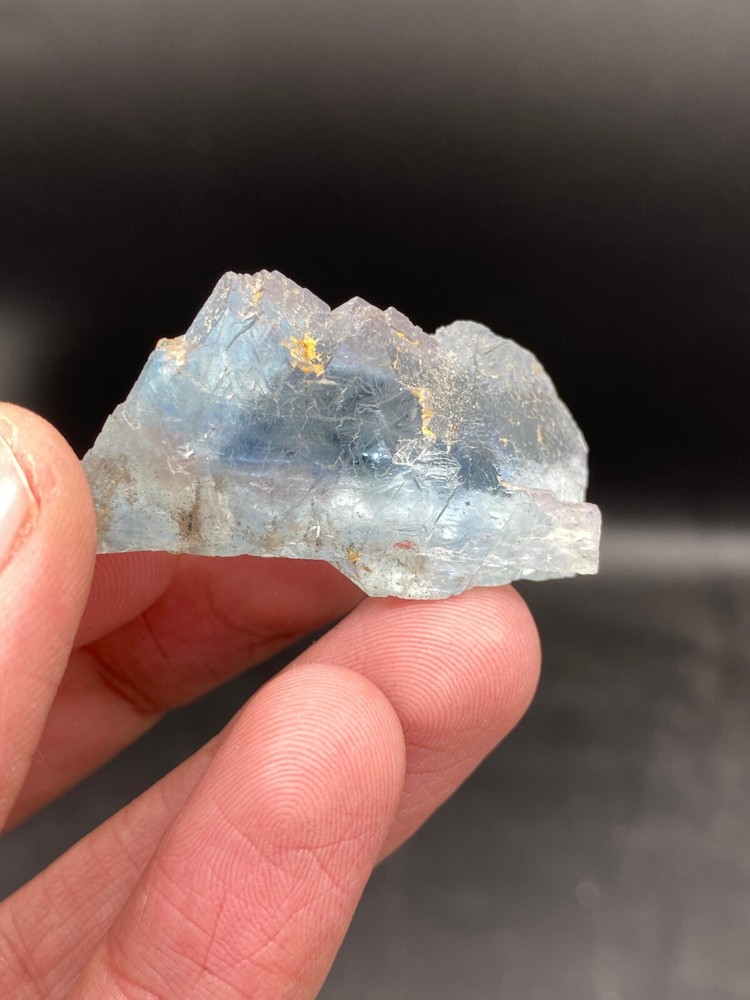 Natural Blue Fluorite Crystal Terminated Specimen from Afghanistan 26.99g