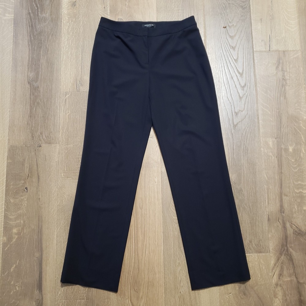 Lafayette 148 Dress Pants Size 6 Womens Black New York Barrow Trousers