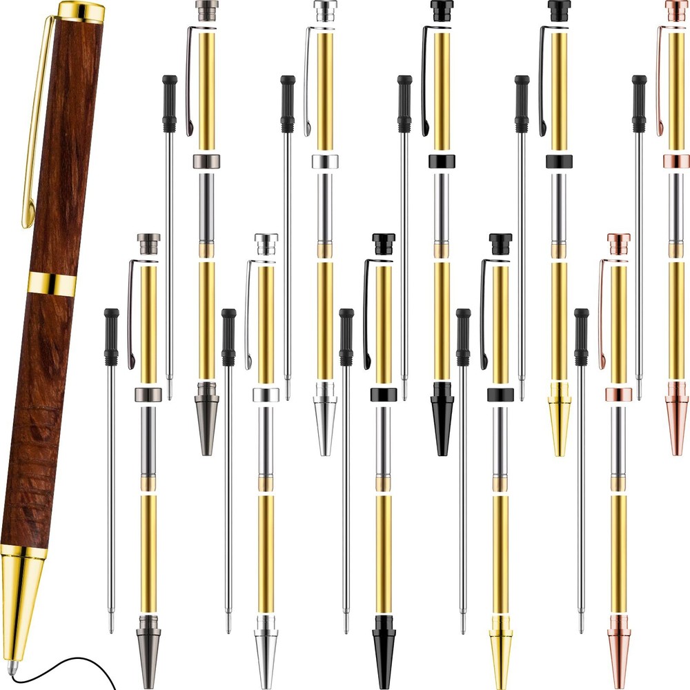 Colarr 10 Pcs Pen Kits for Wood Turning 7mm Slimline Pen Twist Pen Kit with R...