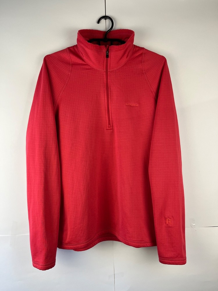 Patagonia R1 Polartec Women's Pink 1/4 Zip Gorpcore Outdoor Sweatshirt Size L