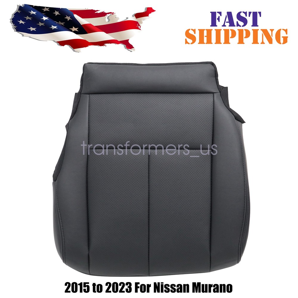 Driver Bottom Perforated Leather Seat Cover Black For 2015-2023 Nissan Murano US