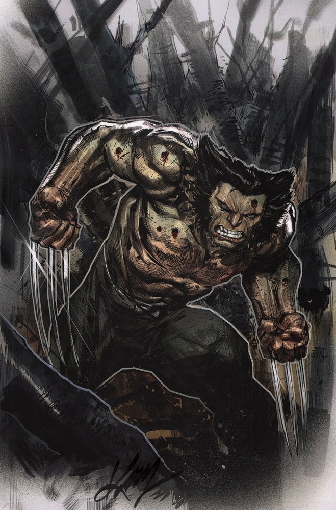 Ken Lashley SIGNED Marvel Comic X-Men Art Print ~ Wolverine