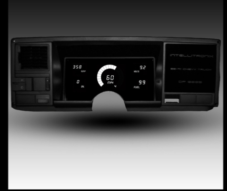 1988-1991 Chevy Truck Dash Panel Cluster Gauges White LEDs . Brand New
