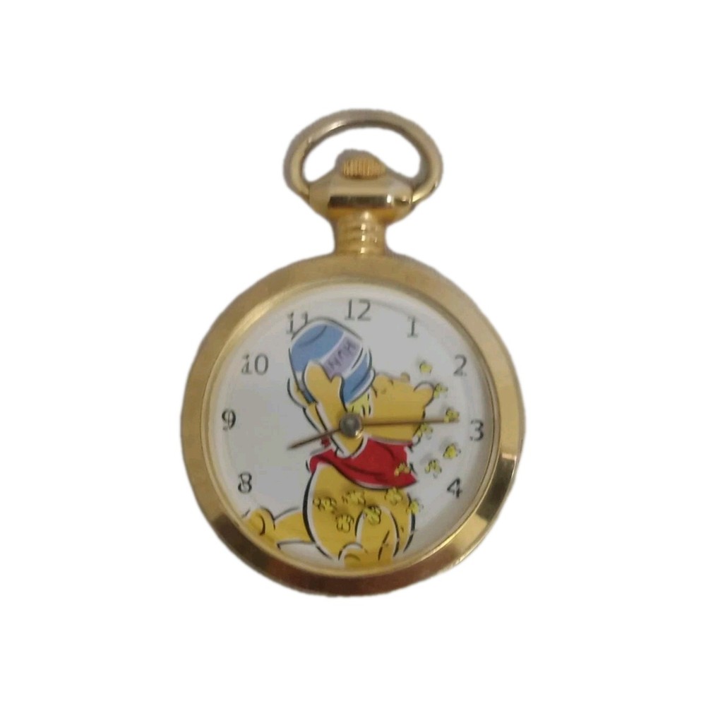 Disney Winnie the Pooh Verichron Quartz Pocket Watch with Japan Movement