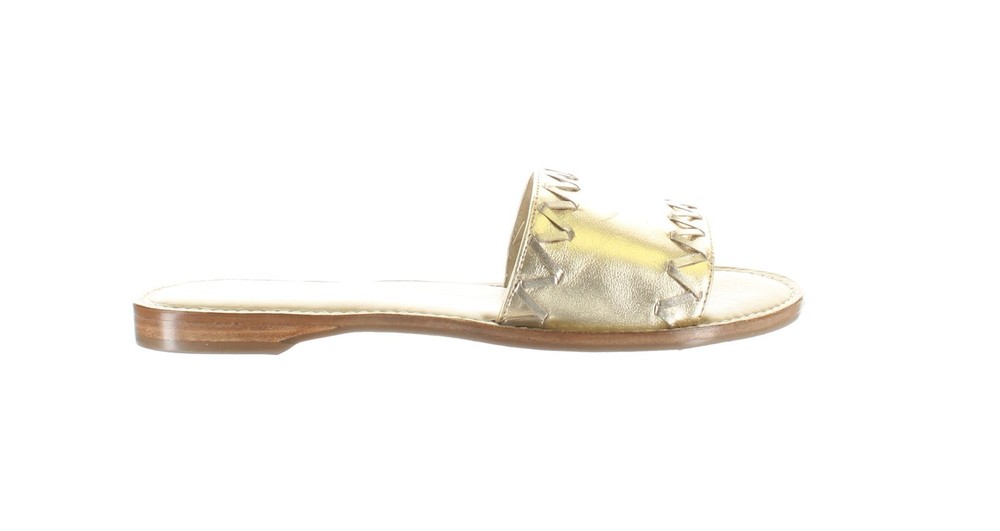 Women's Malibu Gold Slides Size 8 by Driver Club USA