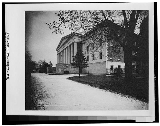 53. Photographic copy historic photograph, view north front corner showing