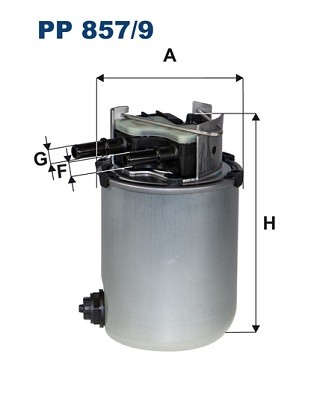 PP 857/9 FILTRON Fuel Filter for Nissan, Renault