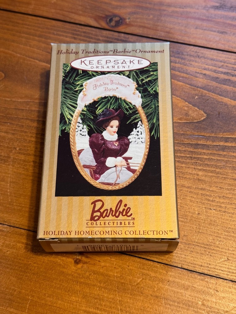 Vintage 1997 Hallmark Keepsake Holiday Traditions Barbie Christmas Ornament