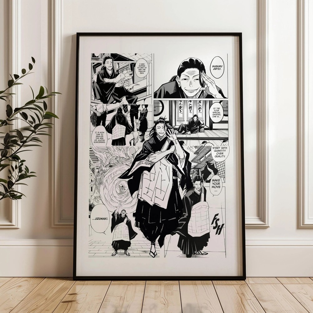 Geto Suguru Poster Jujutsu Kaisen Anime Wall Art Decor Print All Sizes