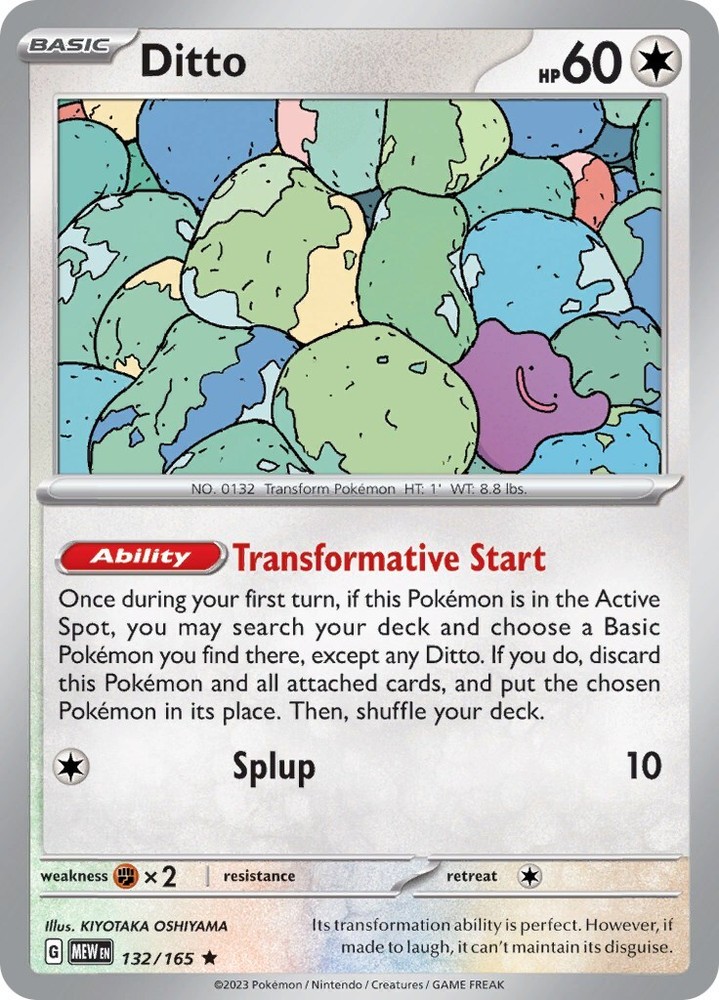Ditto 132/165 Sv: Scarlet & Violet 151 Holo