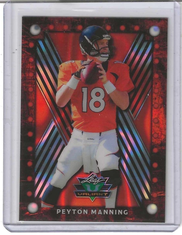 2025 Leaf Valiant Peyton Manning 1/1 Pre-Production Proof (Broncos) Color Match