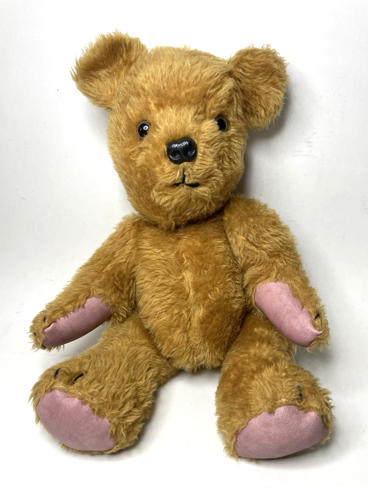 Vintage Mohair Teddy Bear Moving Head & Legs 45 cm