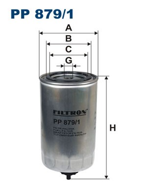 PP 879/1 FILTRON Fuel Filter for ASTRA,CASE IH,GINAF,HEULIEZ,IRISBUS,IVECO
