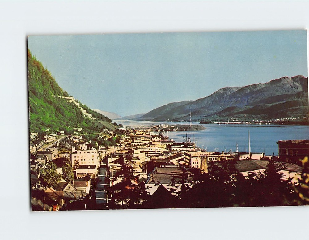Postcard Juneau Harbor Alaska USA