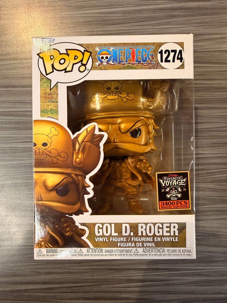 Funko POP! Animation: One Piece - Gol D. Roger [Gold] (Funtastic Voyage 3400 PCS