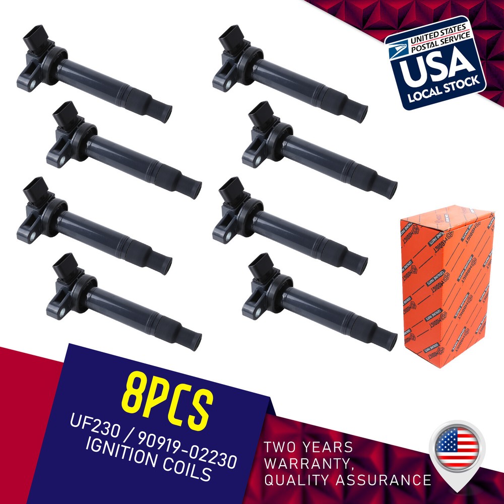 8x High Performance Ignition Coils For OEM UF230 Lexus GS430 LS430 SC430 GX470