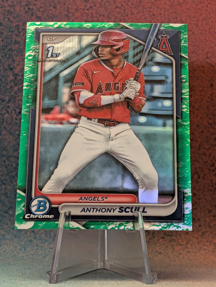 2024 Bowman #BCP-107 Anthony Scull Chrome Prospects Lunar Glow Refractors