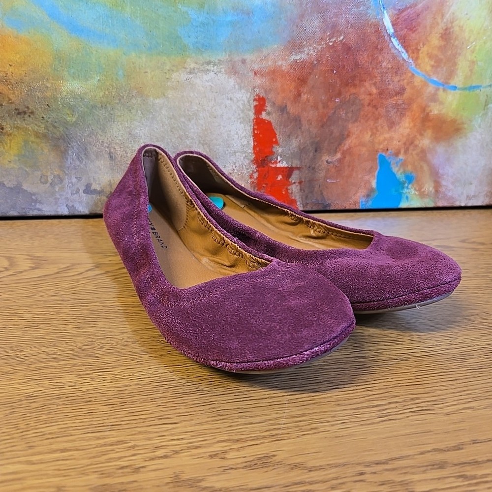 Lucky Brand Shoes Womens 8 M Erin Ballet Flats Comfort Red Leather Slip On