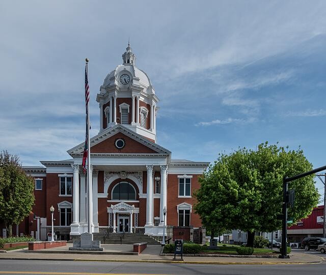 Photo:Buckhannon West Virginia Upshur County Courthouse 2015 Clock Tower