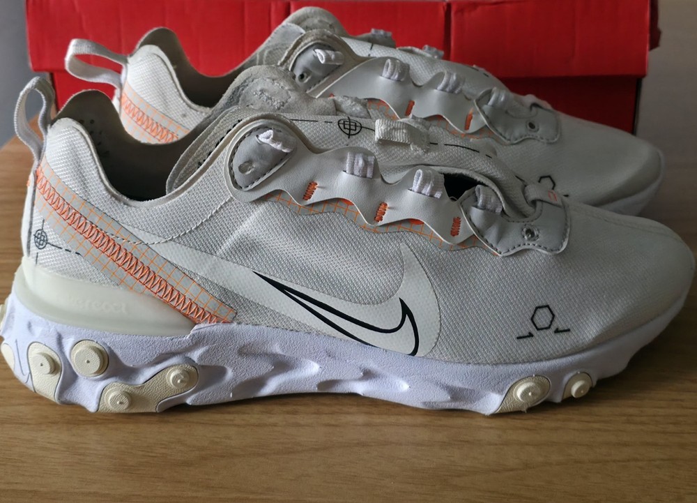 Nike React Element 55 Seal White Mens 7UK BQ2728