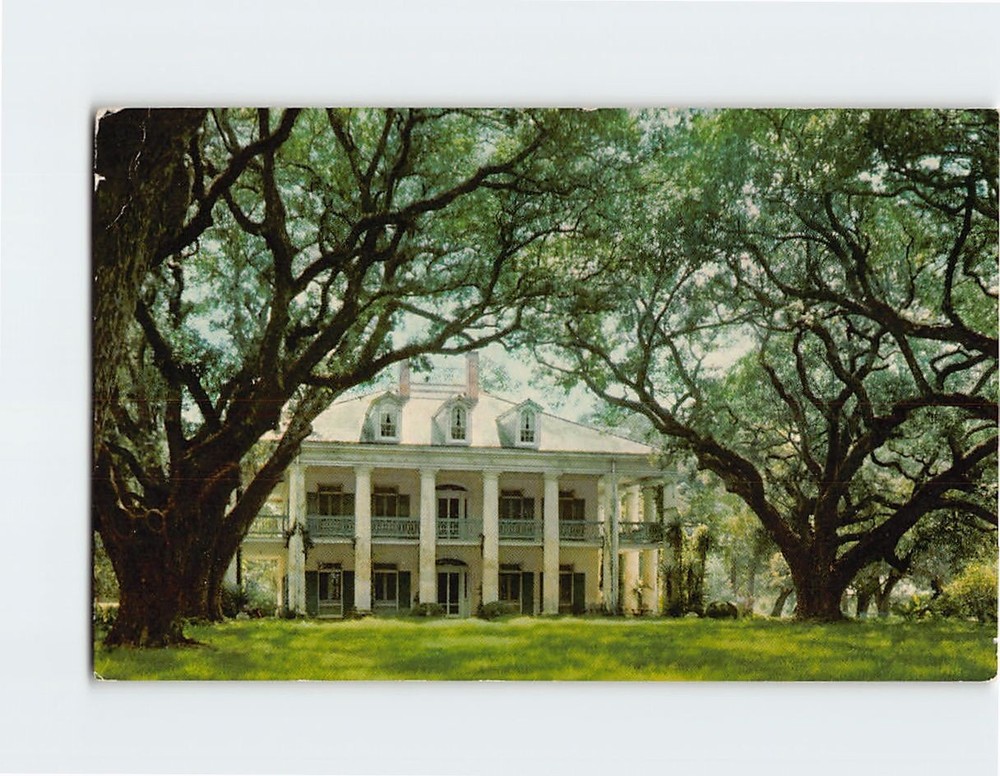 Postcard Oak Valley Plantation Vacherie Louisiana USA