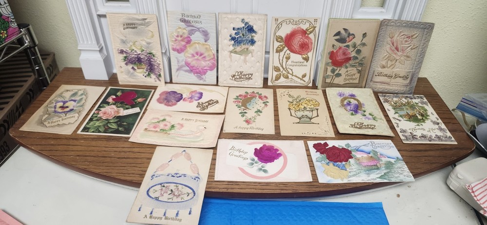 18 Vintage Postcards Early 1900's  Happy Birthday ~L@@k