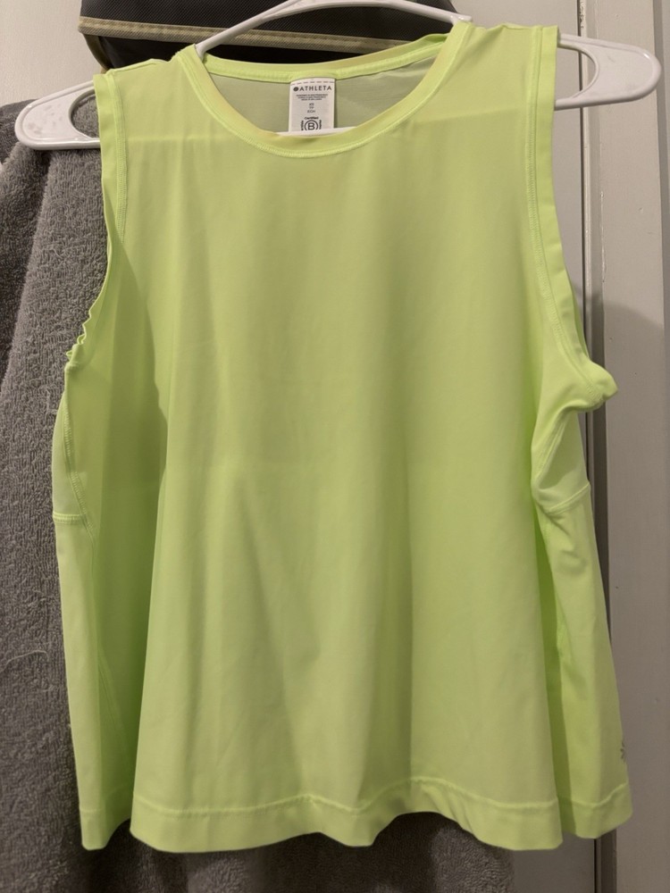Lime Green Athleta Tank Top #Gymwear Size X Small