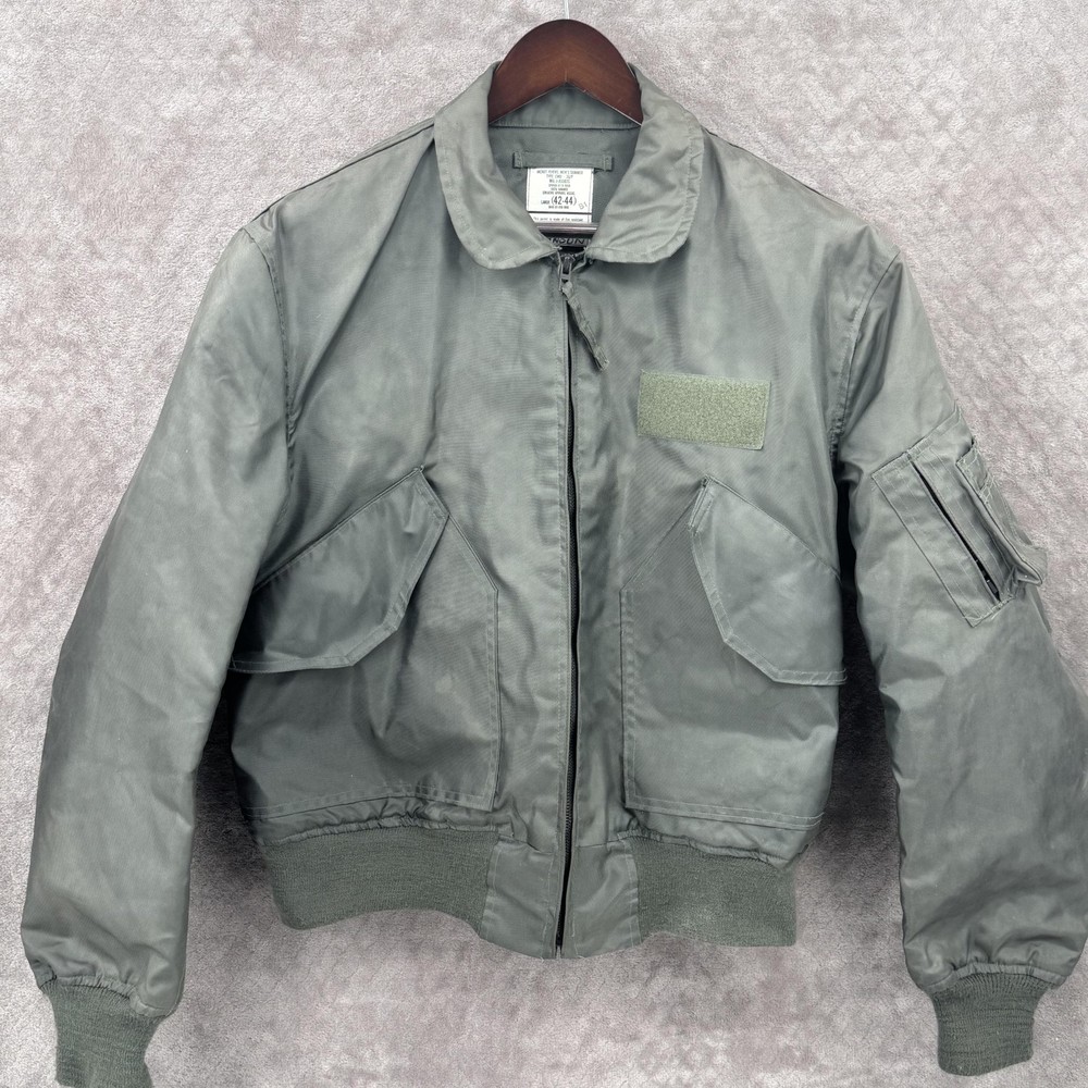 Vintage Creative Apparel Assoc Jacket Mens Large Green CWU-36/P Flight Bomber