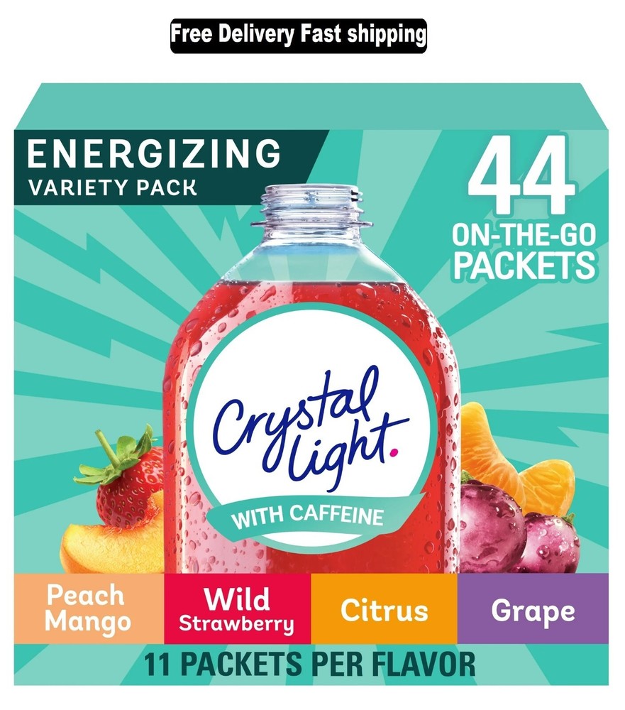 Crystal Light Energizing Variety Pack, 44 ct On-the-Go Packets