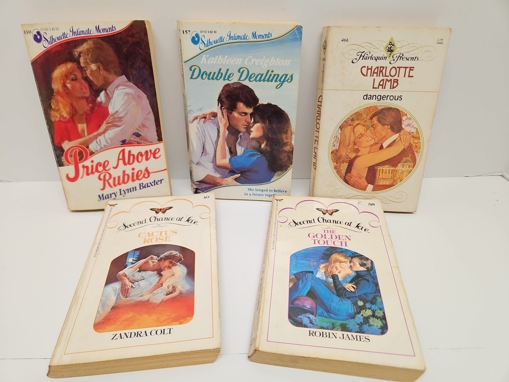Lot Of 5 Vtg Harlequin Second Chance At Love Silhouette Intimate Moments Romance