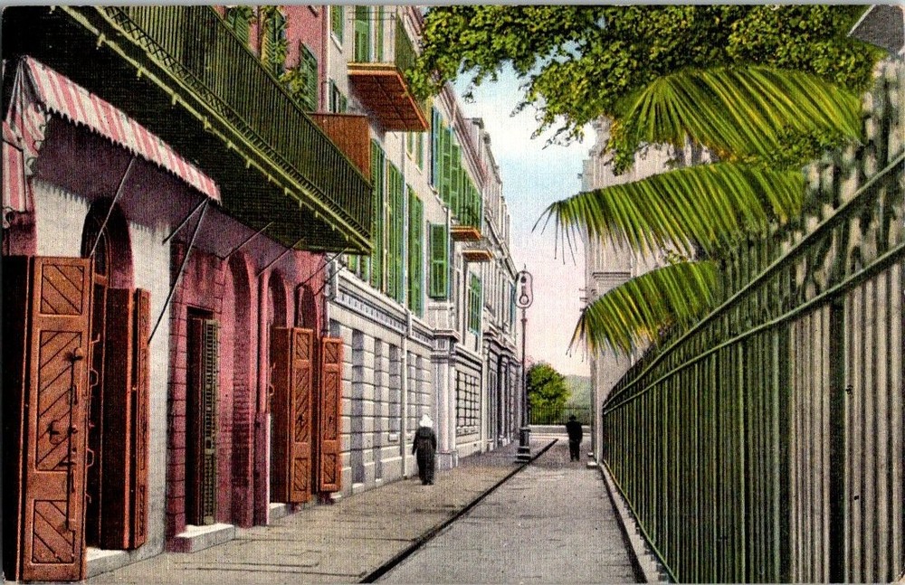 St. Anthony's Alley New Orleans LA Vintage Linen Postcard E. C. Kropp