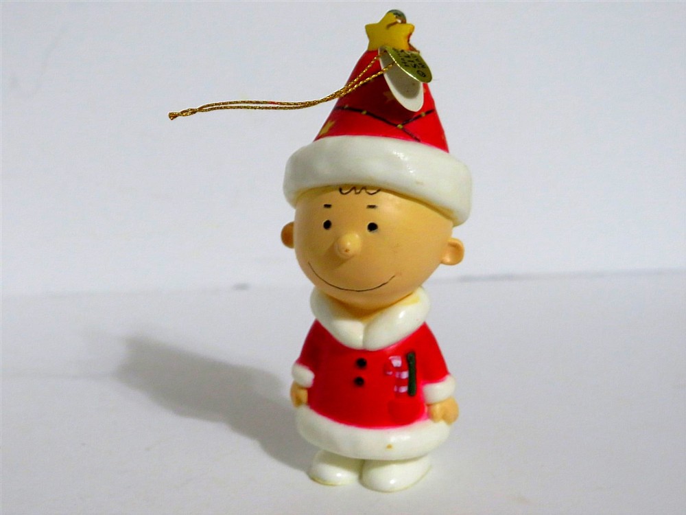 Snoopy Peanuts Charlie Brown Silvestri Vintage Christmas Ornament Figure 1990