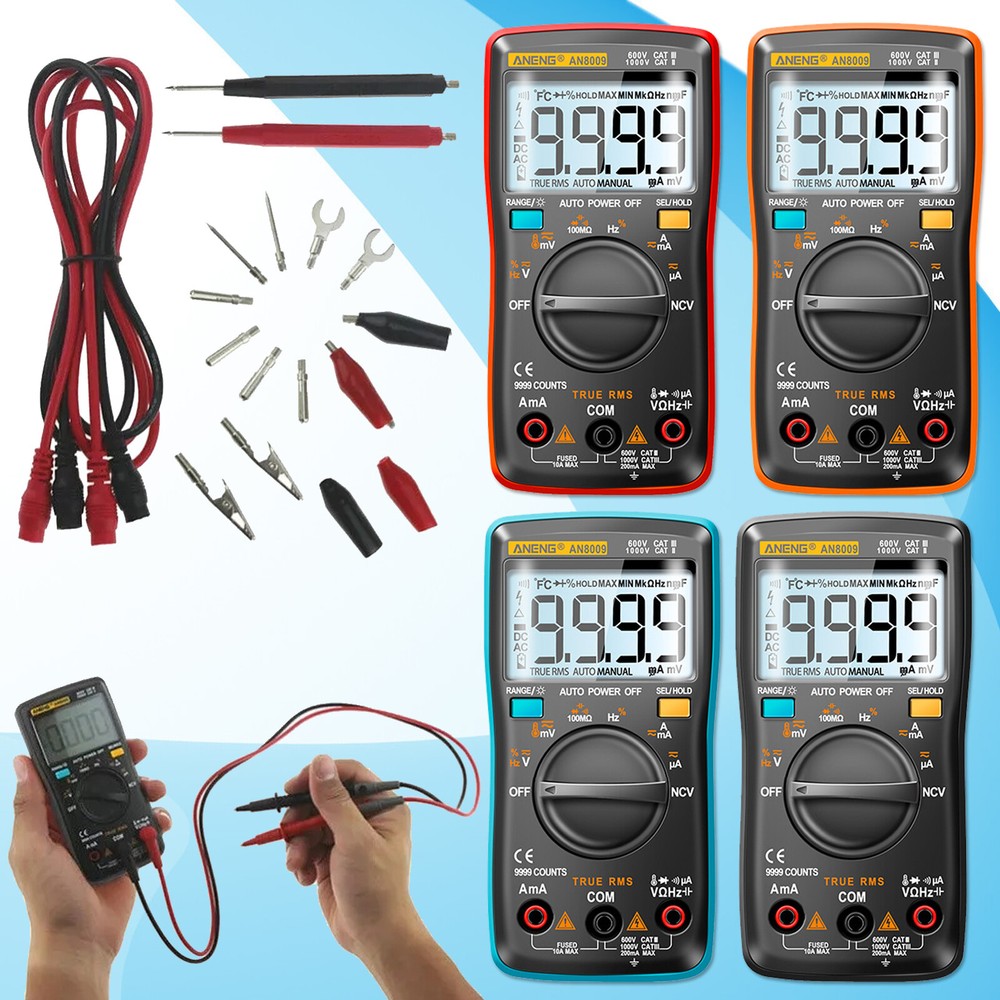 AN8009 New Mini Auto Range Digital Multimeter Digital LCD Multimeter Voltmeter