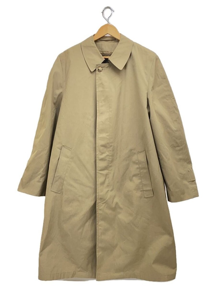 Botany/Stainless Steel Collar Coat/40/Polyester/Beg/Plain 1599