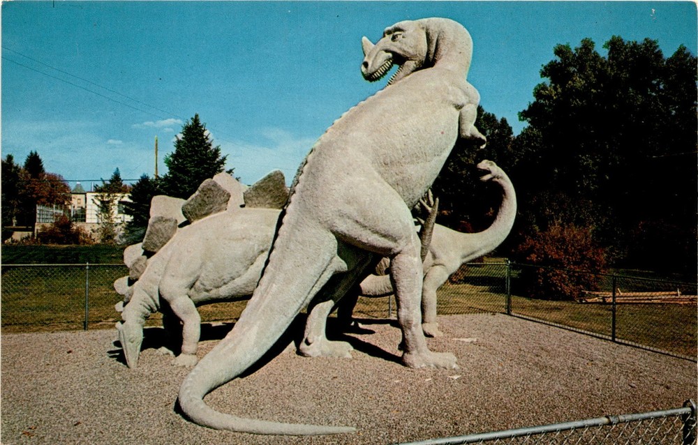 Utah Field House of Natural History, Vernal, Utah, Ceratosaurus, Postcard