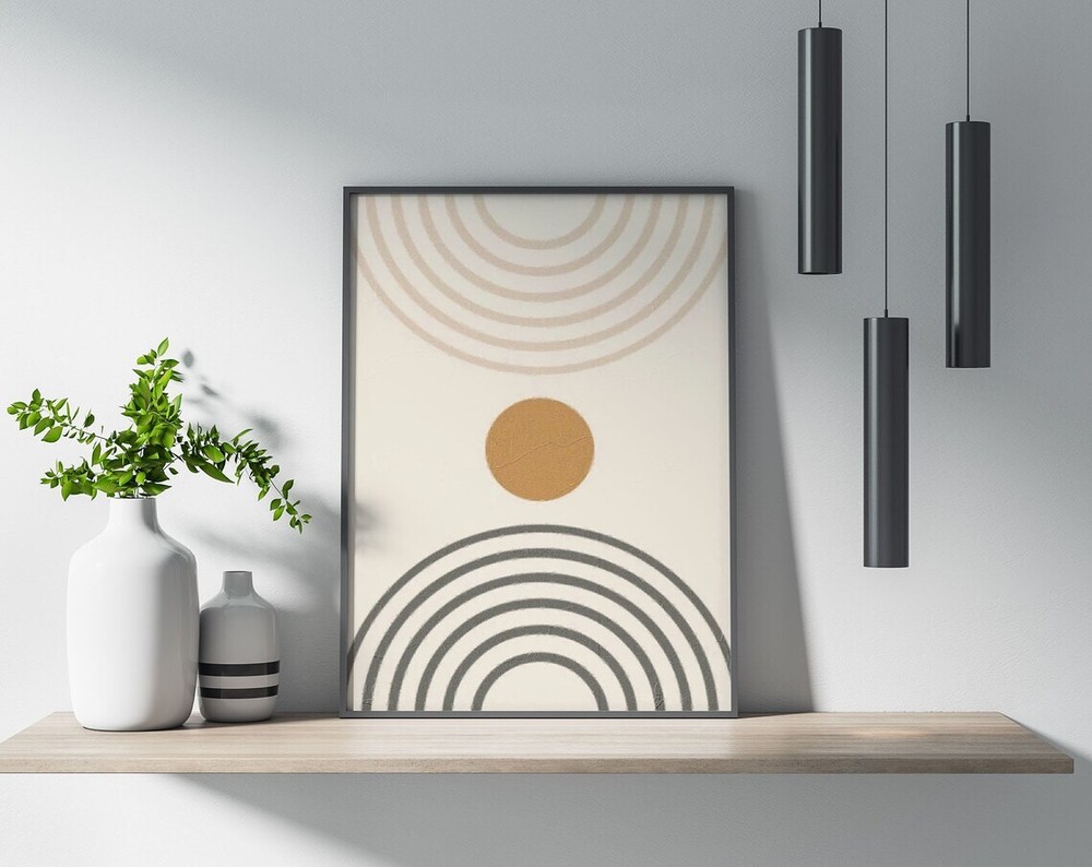 Abstract Shapes Lines Minimalism Poster Premium Quality Choose your Size