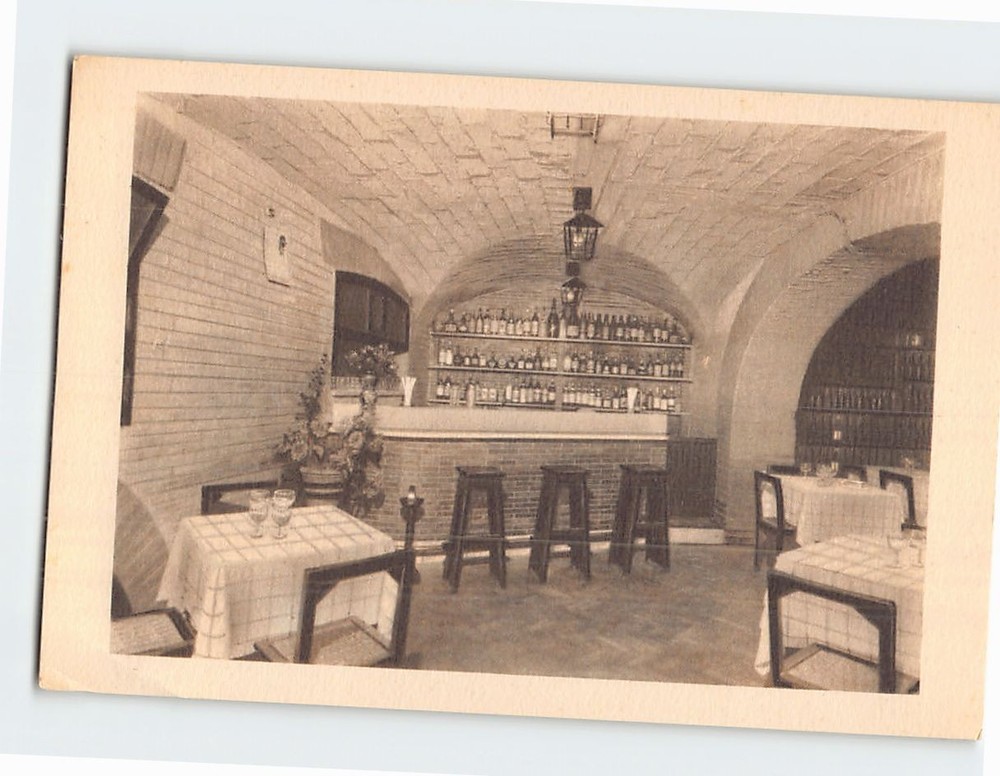 Postcard Interior Ristorante Valle La Biblioteca Rome Italy