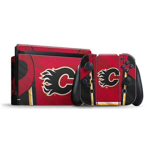 NHL Calgary Flames Nintendo Switch Bundle Skin - Calgary Flames Home Jersey