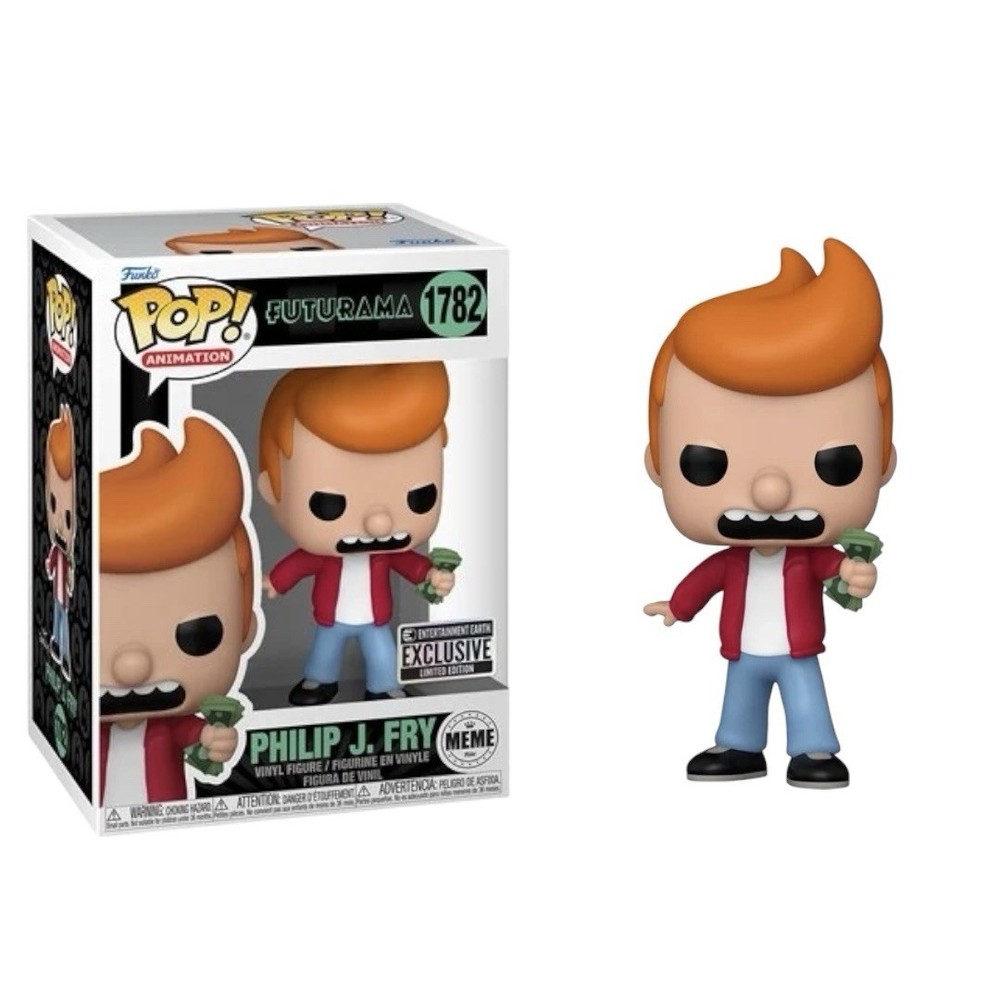 Futurama Philip J Fry EE Exclusive Limited Edition Funko Pop! #1782 W/Protector