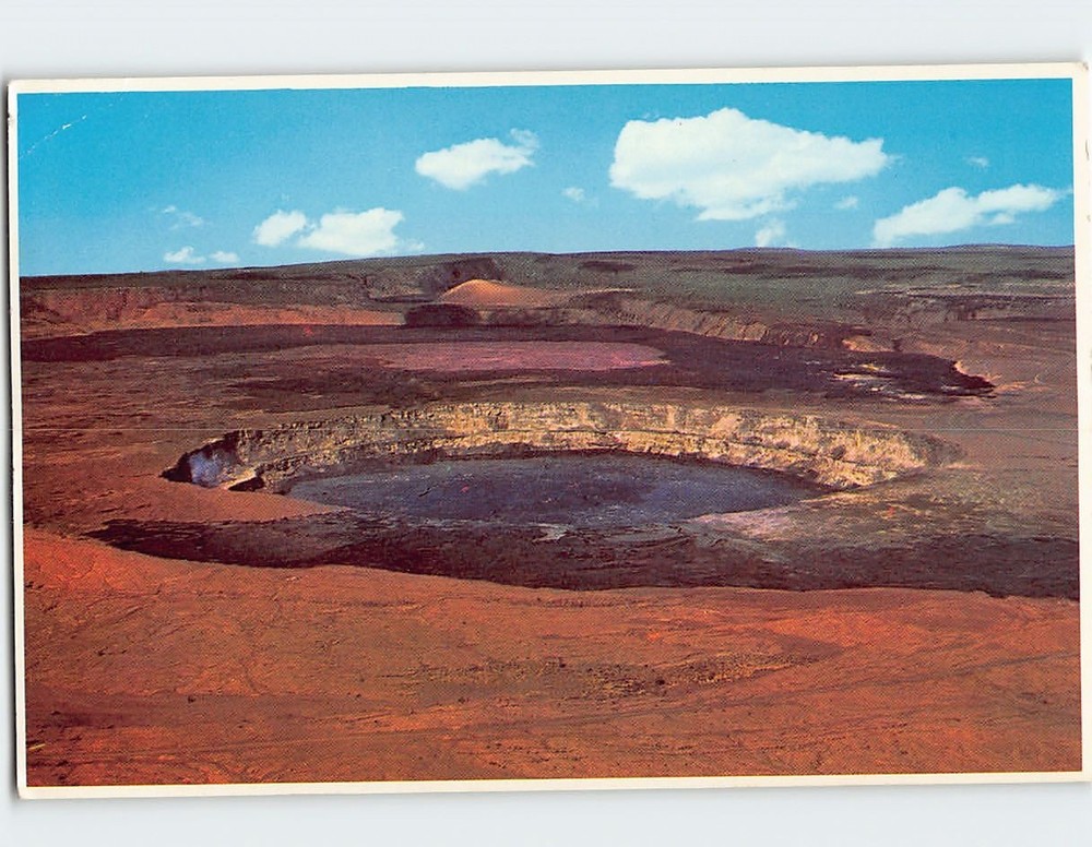 Postcard Halemaumau Crater Hawaii Volcano