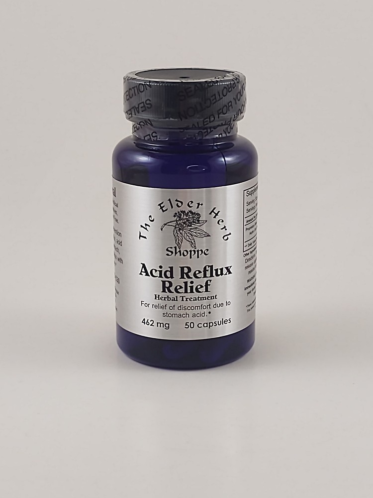 Acid Reflux Capsules - 50 count - The Elder Herb Shoppe - ALL NATURAL - Antacid-image
