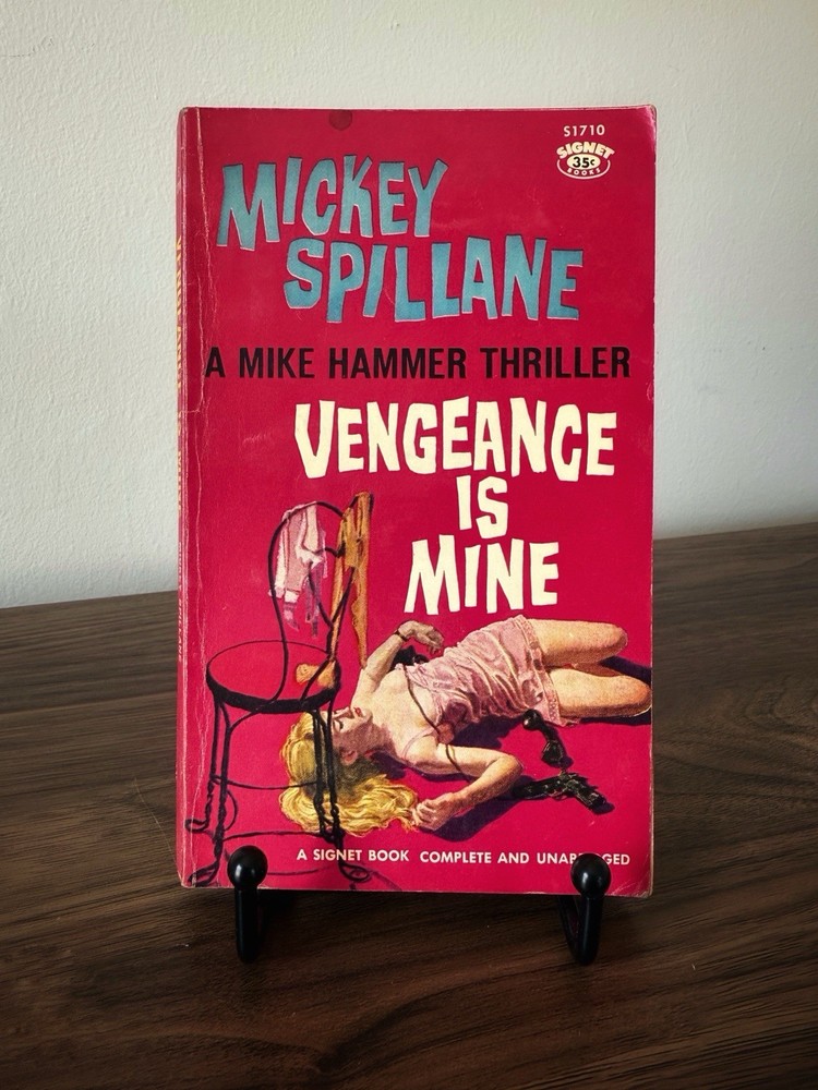 A Vintage 1960 Paperback Copy Of Vengeance Is Mine By Mickey Spillane