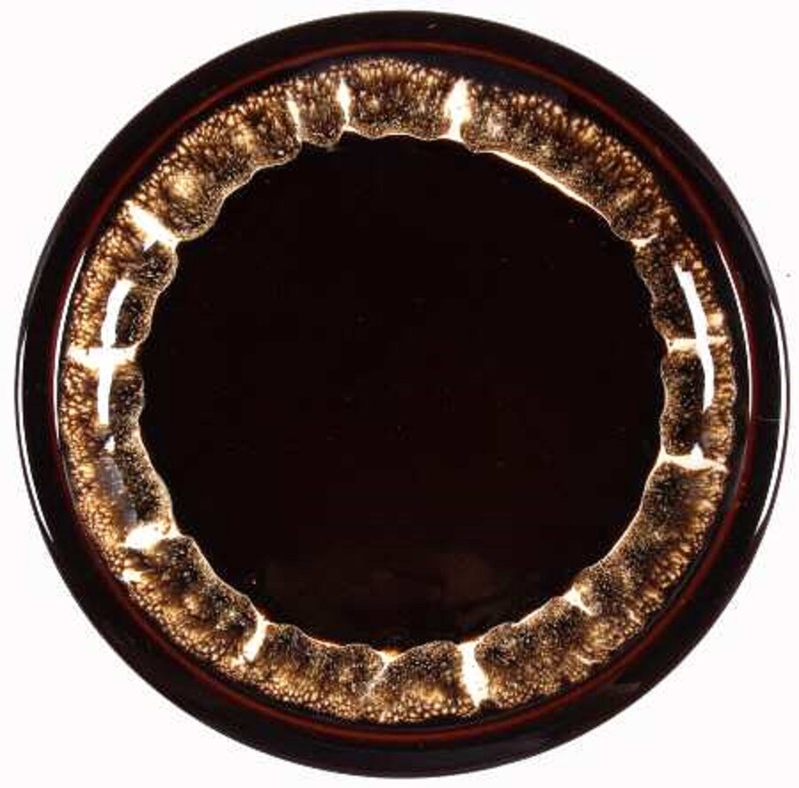SET OF 4 VTG PFALTZGRAFF GOURMET BROWN SALAD BREAD PLATES 6 3/4