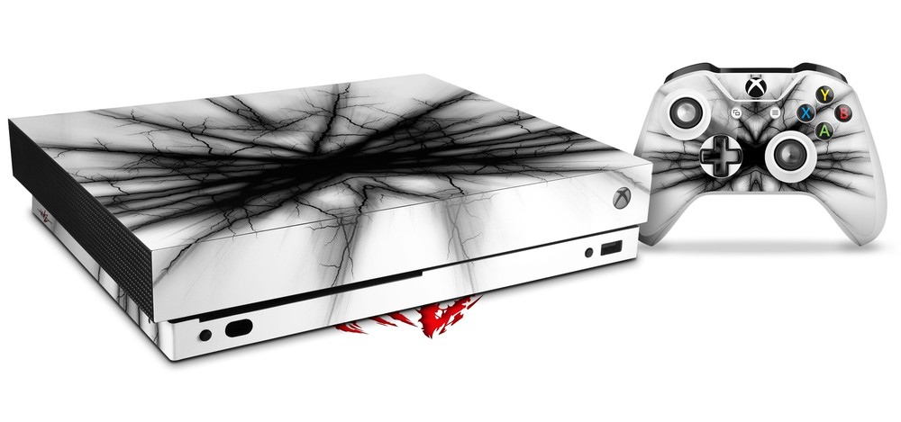 Skin Set for XBOX One X Lightning Black