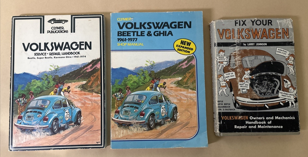 Fix Your Volkswagen Clymer VW repair handbook book lot 3 books