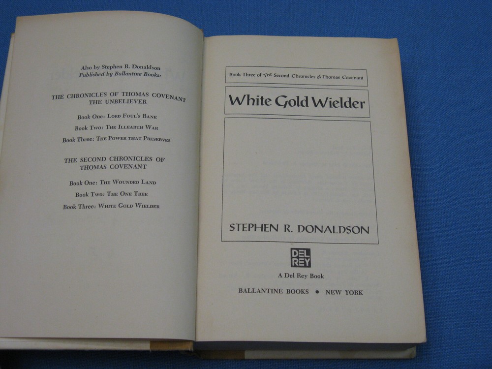White Gold Welder By Stephen R. Donaldson 1983 Signed First Edition Hardback