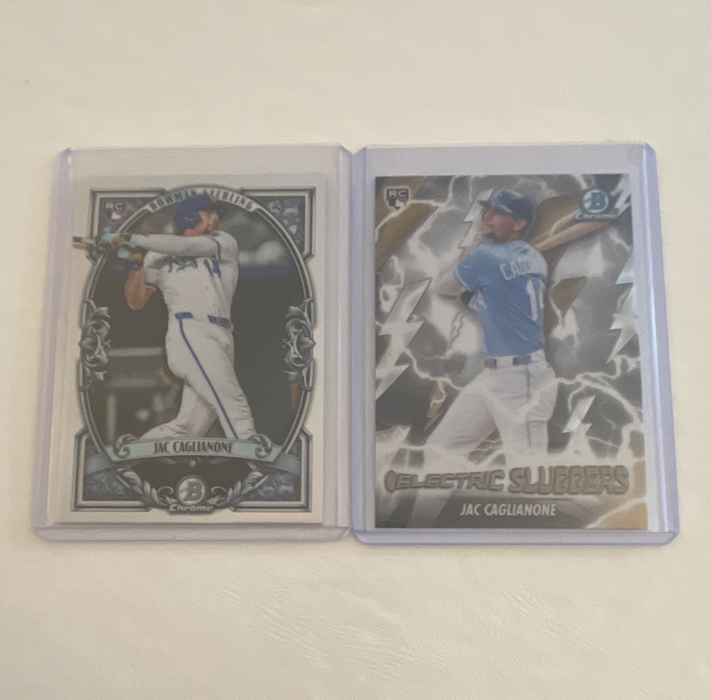 2-CARD LOT-Jac Caglianone (RC) #ES-23 Electric Sluggers #BST-14 Bowman Sterling