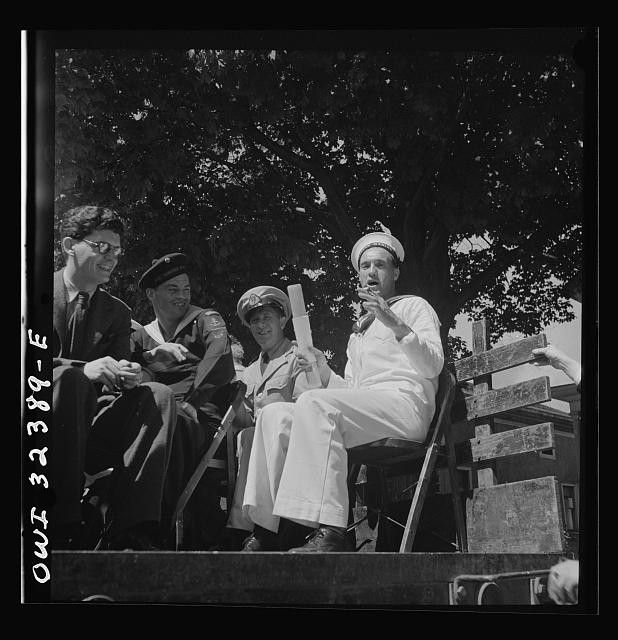 Photo:Oswego NY 1943 United Nations Week Hayride Heroes and Girls