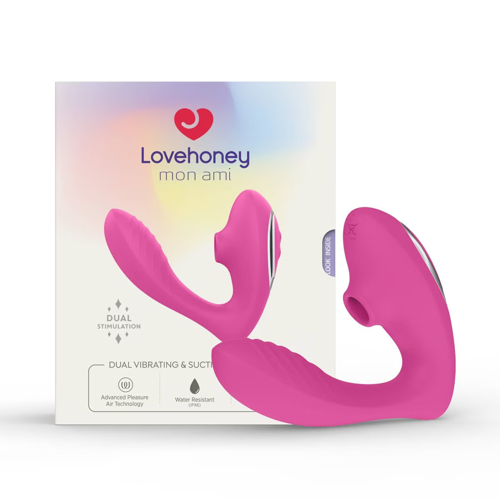 Lovehoney mon ami Water Resistant PERSONAL MASSAGER W/ SUCTION  RS